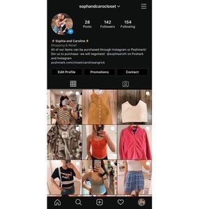 FOLLOW @sophandcarocloset ON INSTAGRAM!!!